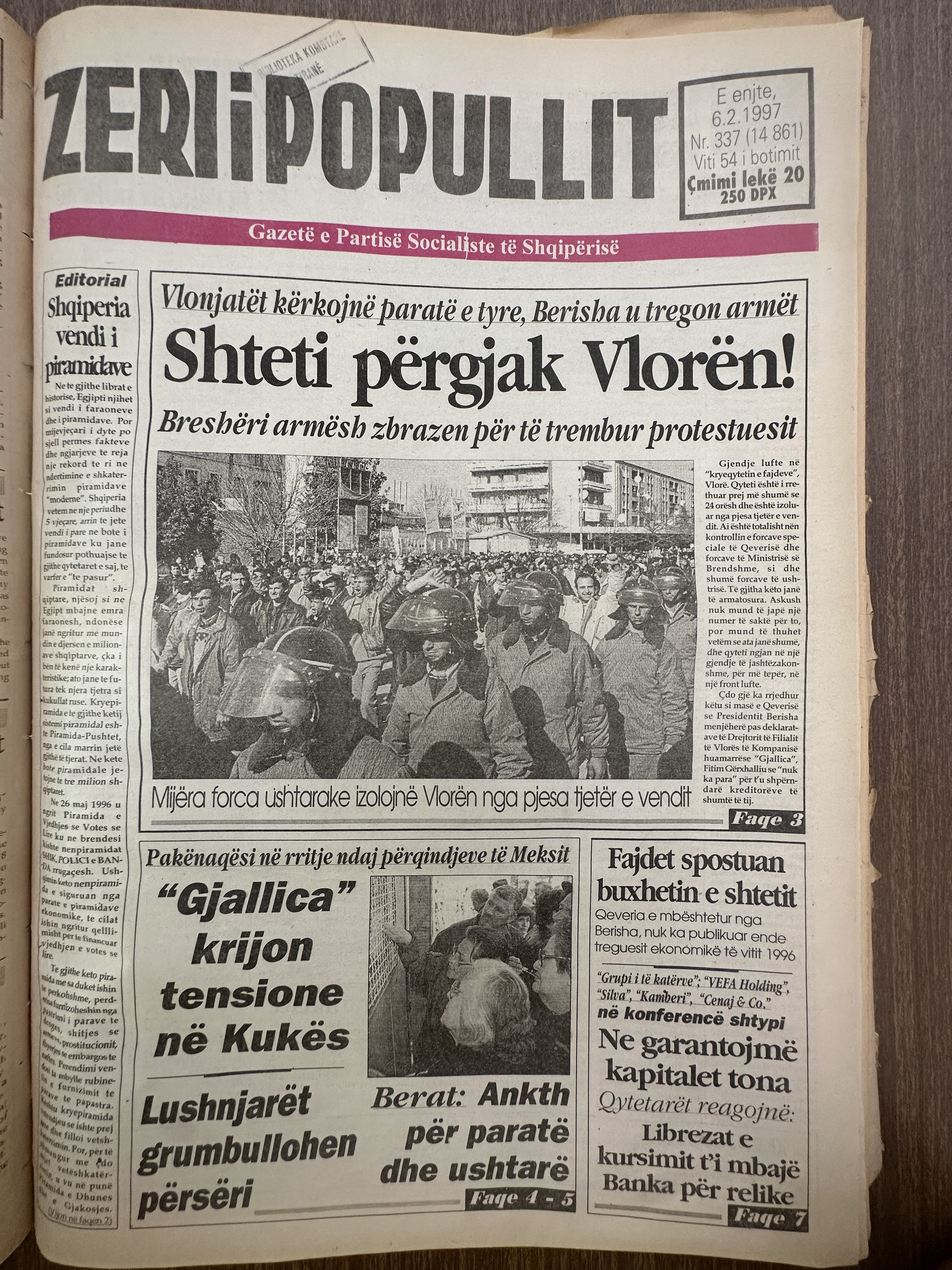 Zëri i Popullit 1997-02-06